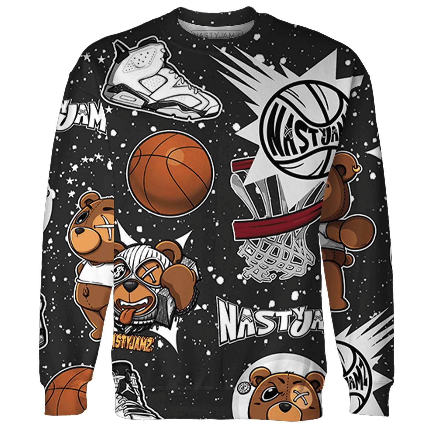 Reverse Oreo 6s Sweatshirt Match BER Icon Wallpapers 3D All-Over Print - NastyJamz