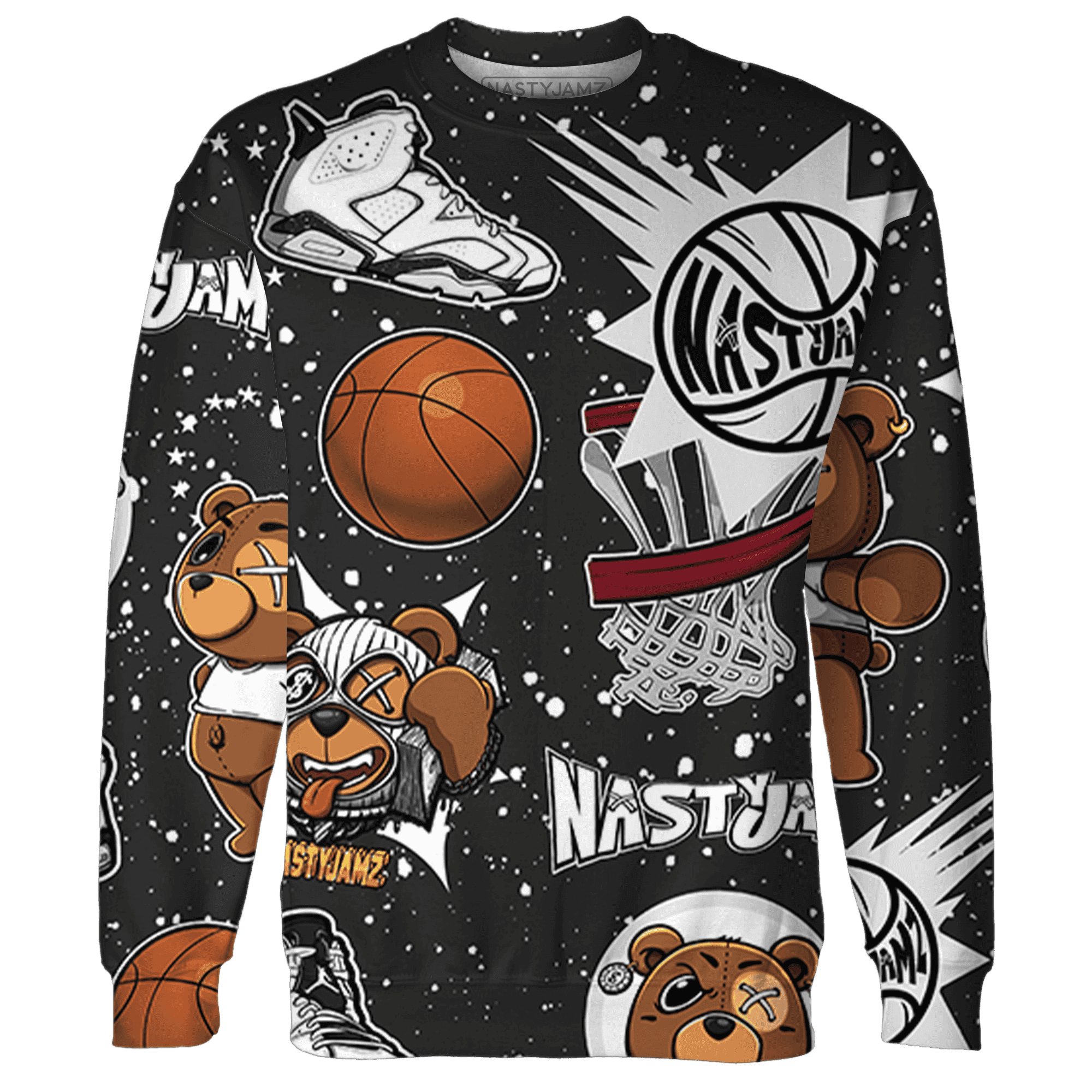 Reverse Oreo 6s Sweatshirt Match BER Icon Wallpapers 3D All-Over Print - NastyJamz