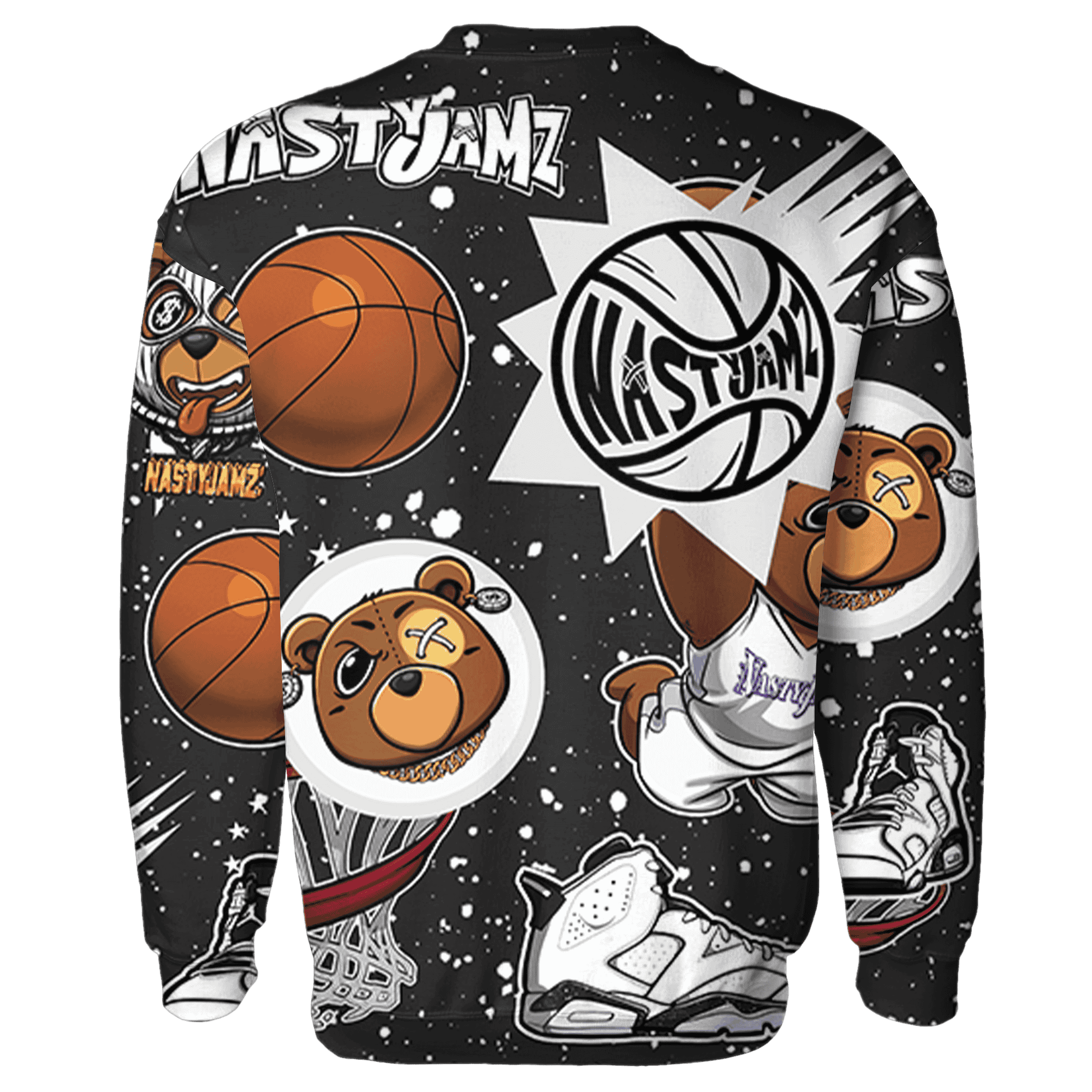 Reverse Oreo 6s Sweatshirt Match BER Icon Wallpapers 3D All-Over Print - NastyJamz