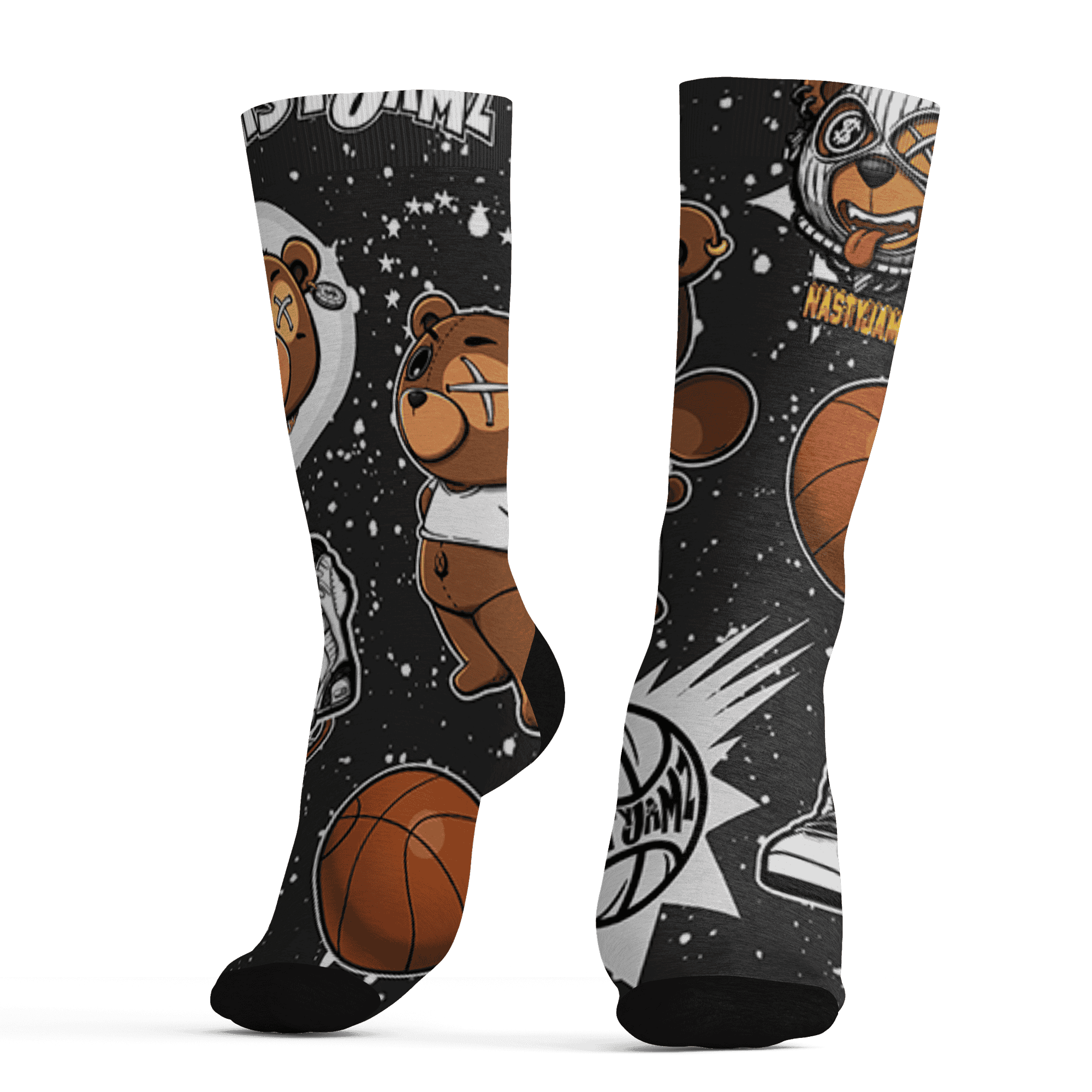 AJ 6 Reverse Oreo Socks Match BER Icon Wallpapers 3D All-Over Print - NastyJamz