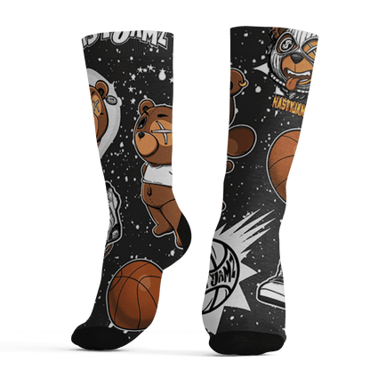 AJ 6 Reverse Oreo Socks Match BER Icon Wallpapers 3D All-Over Print - NastyJamz