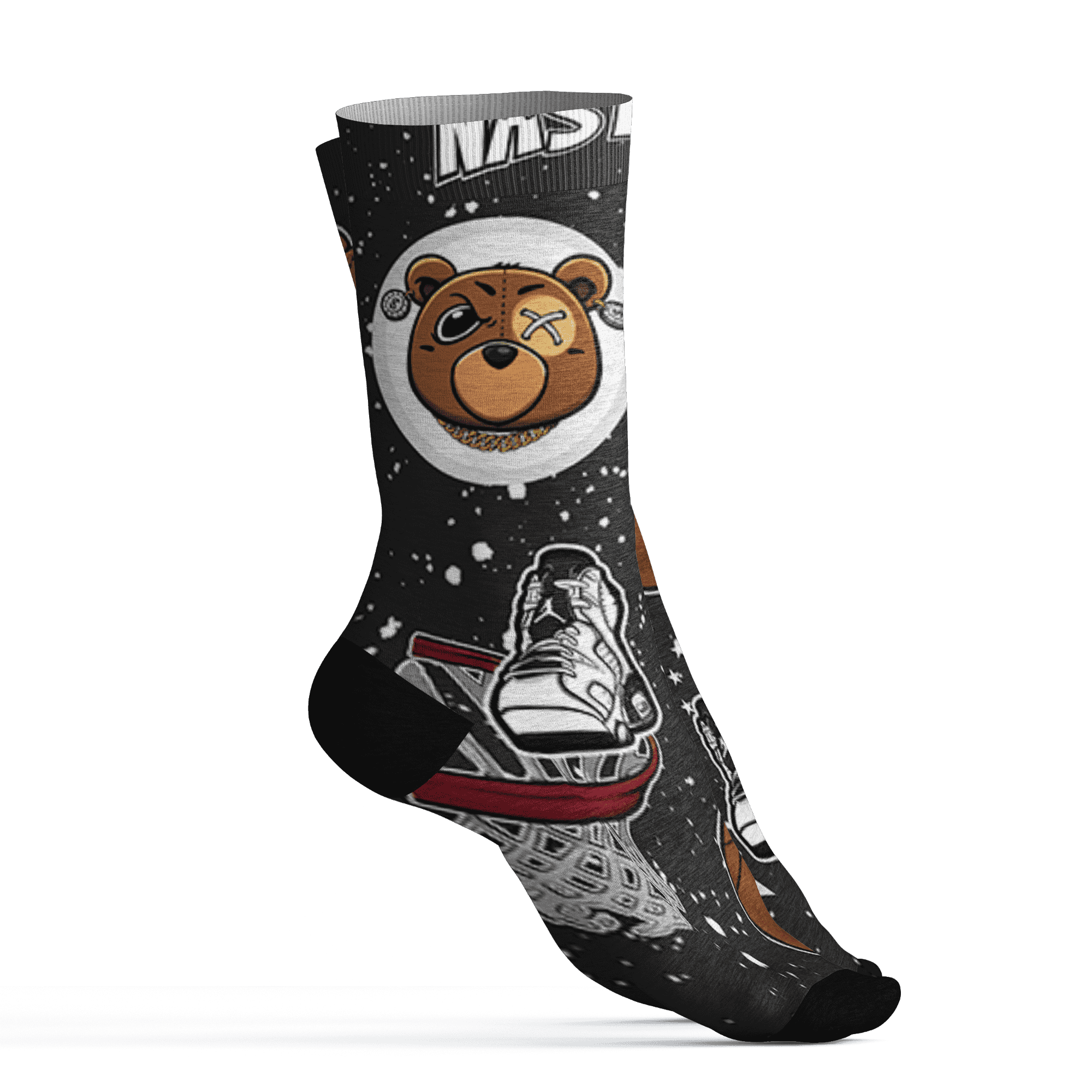 AJ 6 Reverse Oreo Socks Match BER Icon Wallpapers 3D All-Over Print - NastyJamz