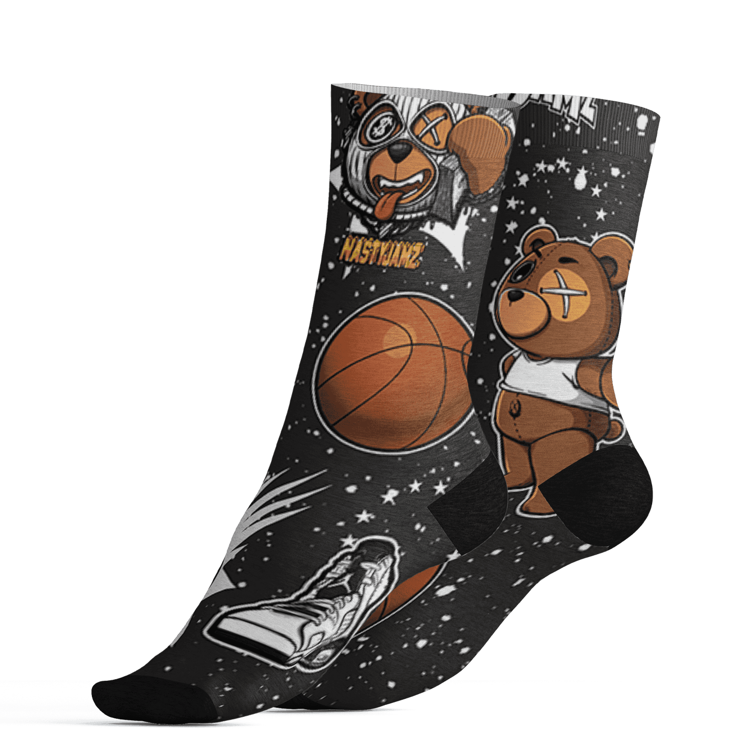AJ 6 Reverse Oreo Socks Match BER Icon Wallpapers 3D All-Over Print - NastyJamz