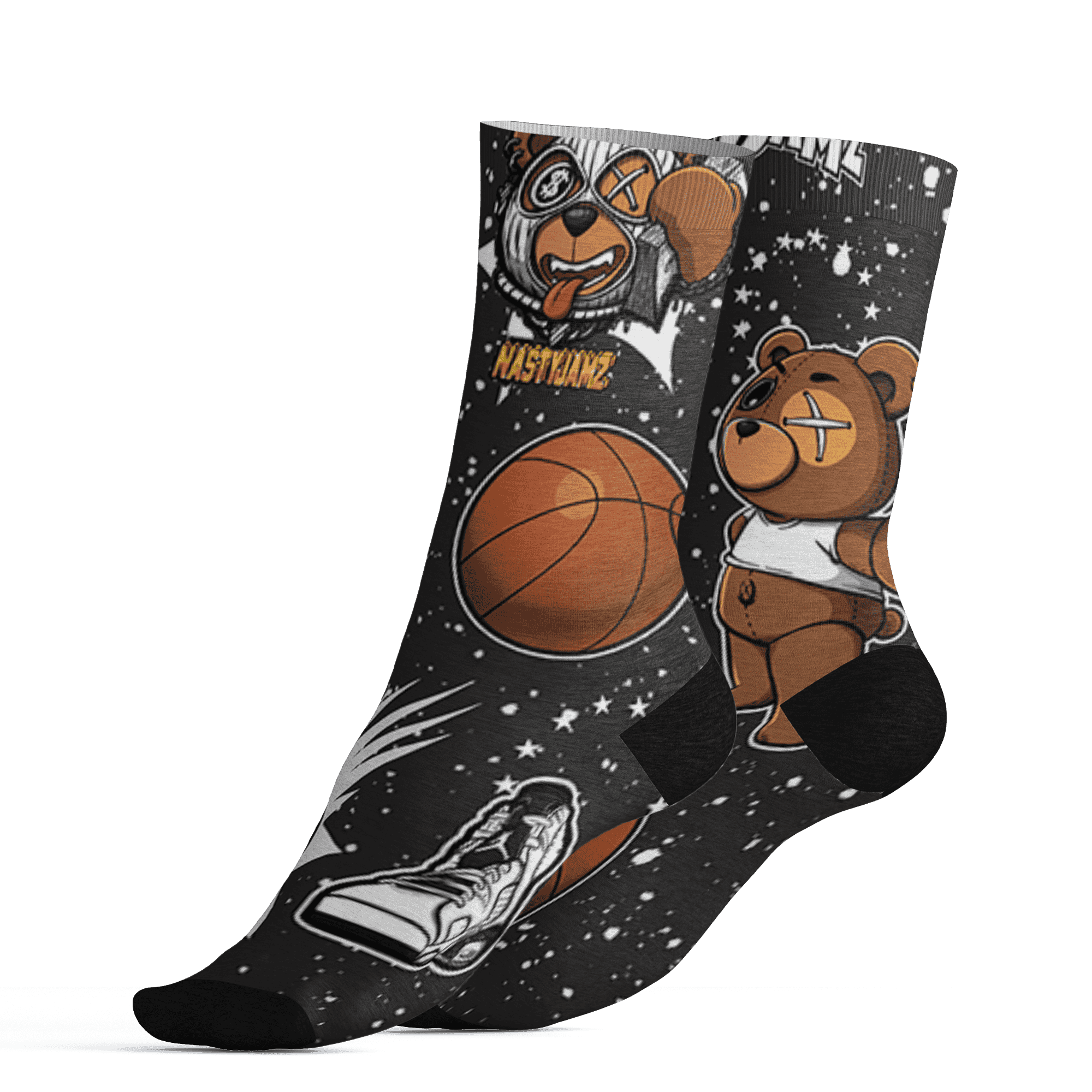 AJ 6 Reverse Oreo Socks Match BER Icon Wallpapers 3D All-Over Print - NastyJamz