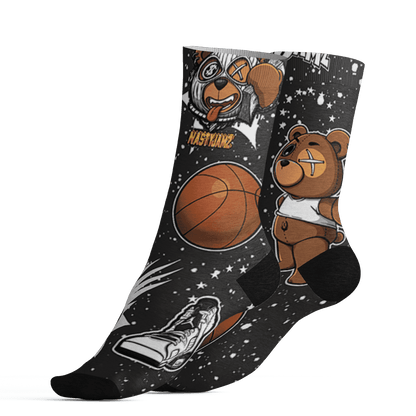 AJ 6 Reverse Oreo Socks Match BER Icon Wallpapers 3D All-Over Print - NastyJamz