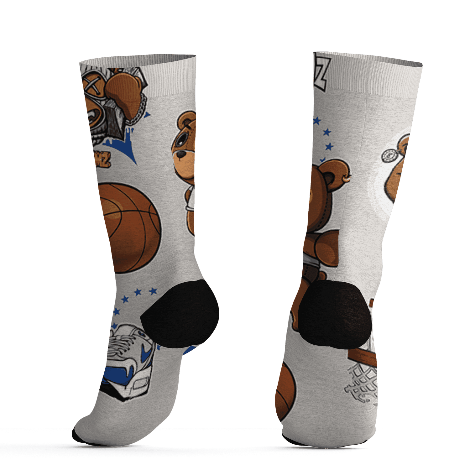Air Max 1 86 Royal Socks Match BER Icon Wallpapers 3D All-Over Print - NastyJamz