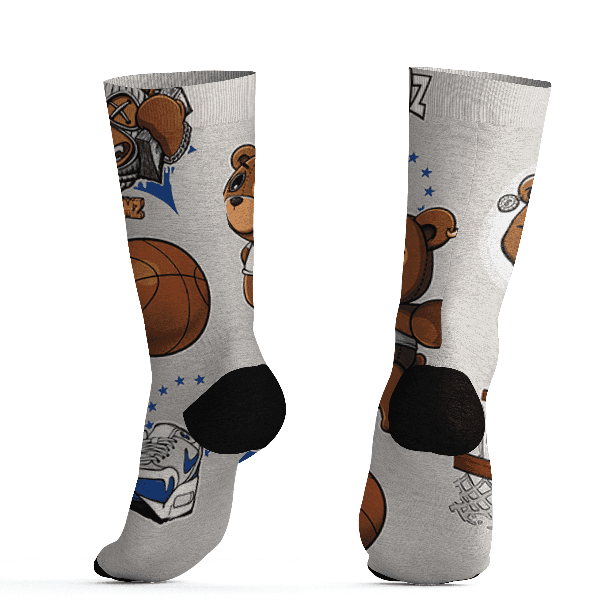 Air Max 1 86 Royal Socks Match BER Icon Wallpapers 3D All-Over Print - NastyJamz
