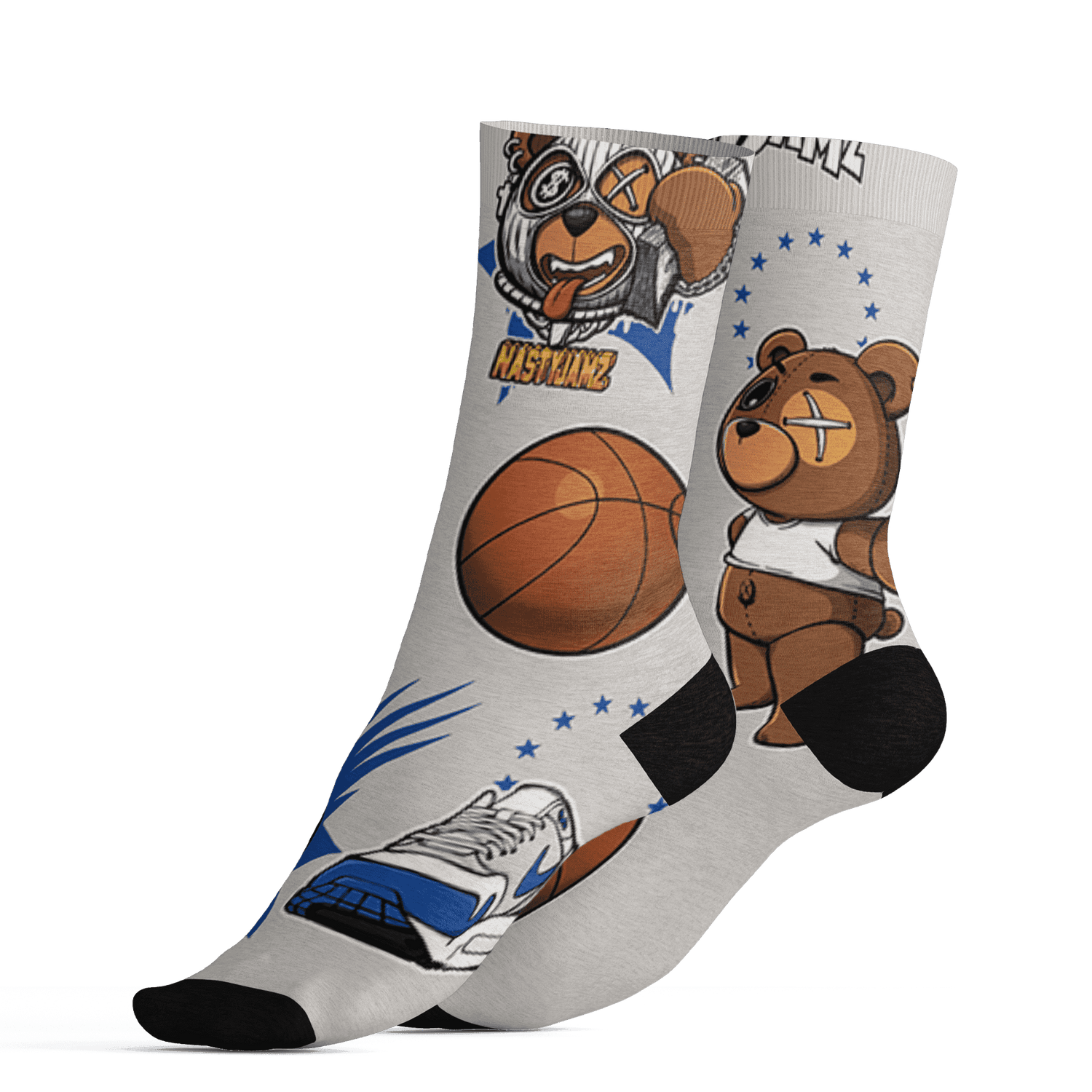 Air Max 1 86 Royal Socks Match BER Icon Wallpapers 3D All-Over Print - NastyJamz