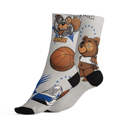 Air Max 1 86 Royal Socks Match BER Icon Wallpapers 3D All-Over Print - NastyJamz