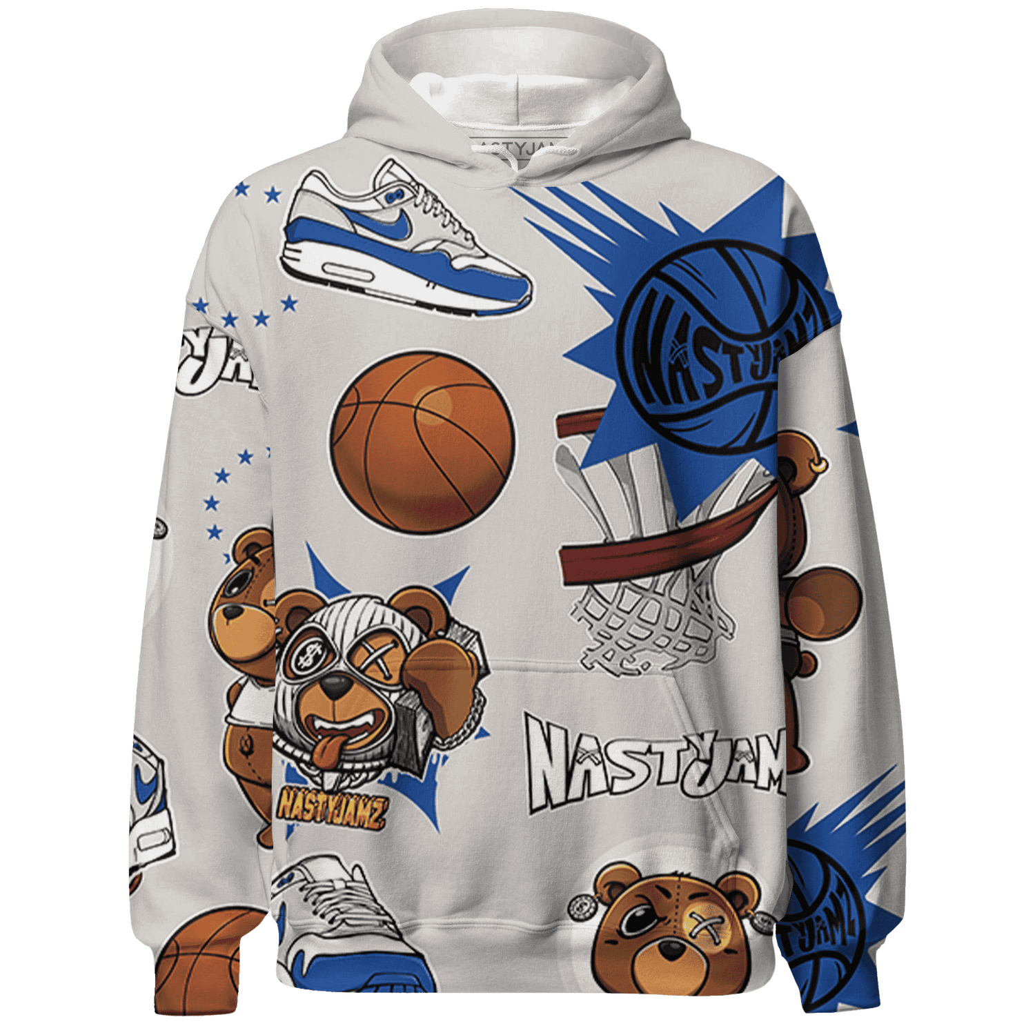 Air Max 1 86 Royal Hoodie Match BER Icon Wallpapers 3D All-Over Print - NastyJamz