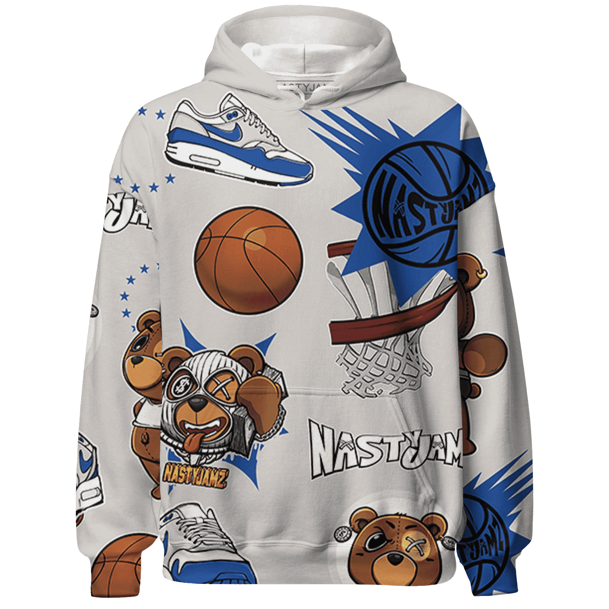 Air Max 1 86 Royal Hoodie Match BER Icon Wallpapers 3D All-Over Print - NastyJamz