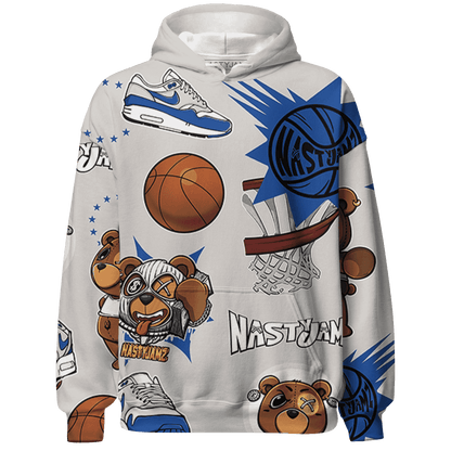 Air Max 1 86 Royal Hoodie Match BER Icon Wallpapers 3D All-Over Print - NastyJamz