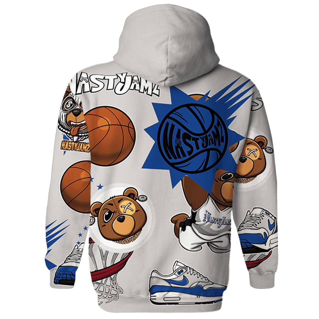 Air Max 1 86 Royal Hoodie Match BER Icon Wallpapers 3D All-Over Print - NastyJamz