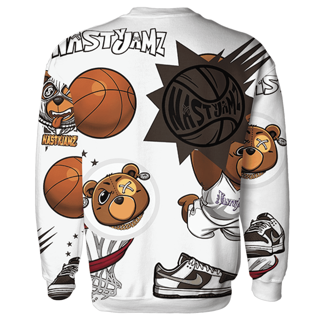 Dunk Low Baroque Brown Sweatshirt Match BER Icon Wallpapers 3D All-Over Print - NastyJamz