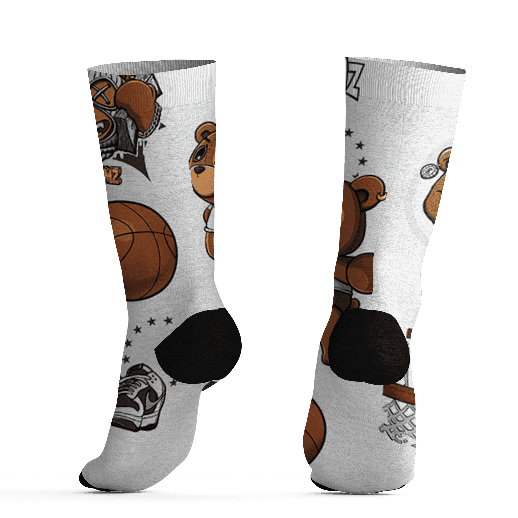 Dunk Low Baroque Brown Socks Match BER Icon Wallpapers 3D All-Over Print - NastyJamz