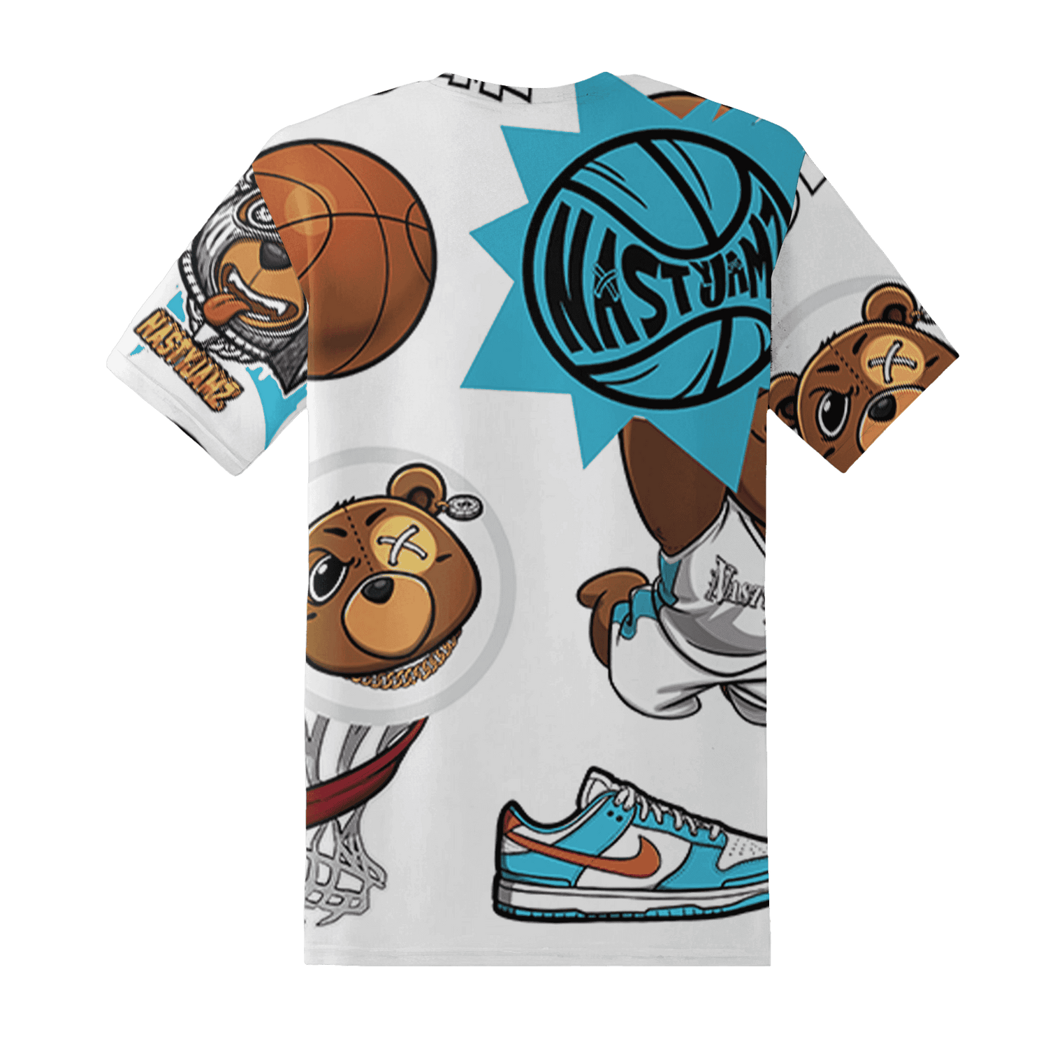 Dunk Low Dolphins T Shirt Match BER Icon Wallpapers 3D All-Over Print - NastyJamz