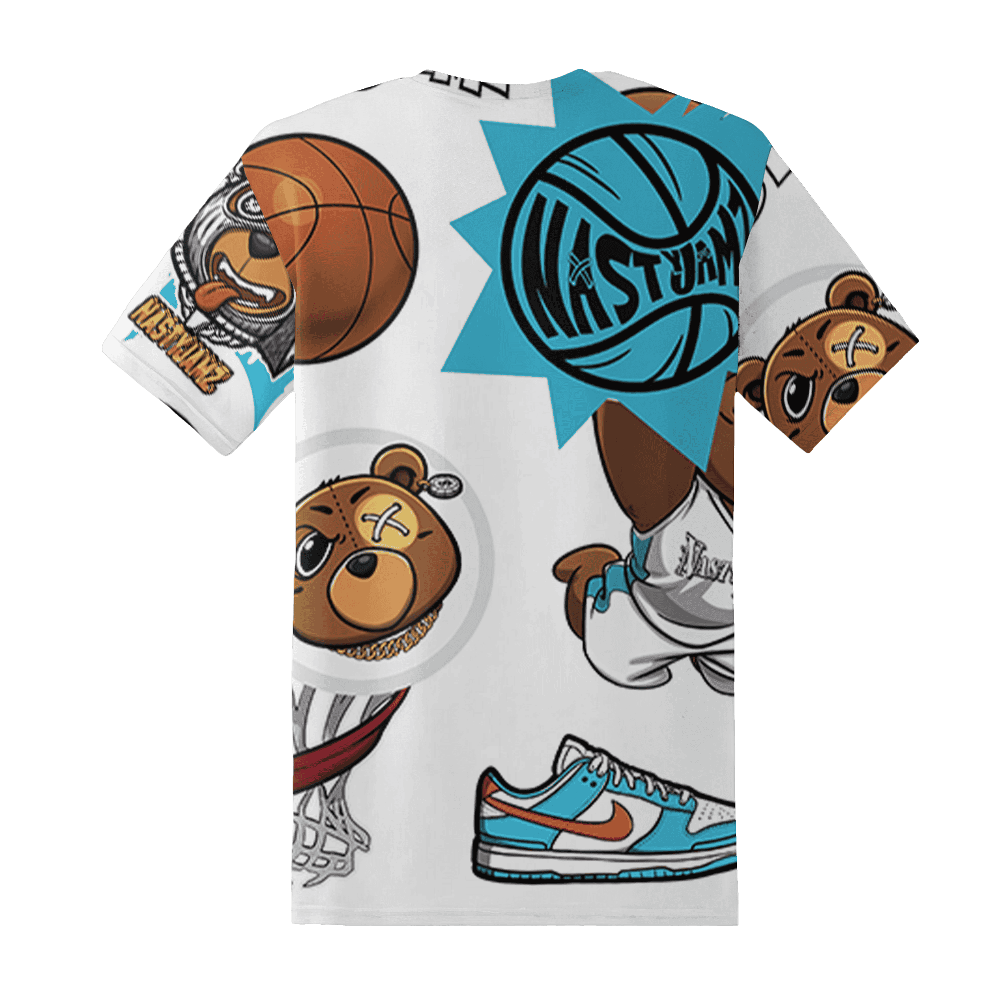 Dunk Low Dolphins T Shirt Match BER Icon Wallpapers 3D All-Over Print - NastyJamz