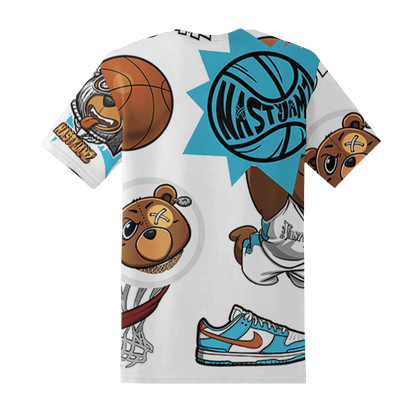 Dunk Low Dolphins T Shirt Match BER Icon Wallpapers 3D All-Over Print - NastyJamz