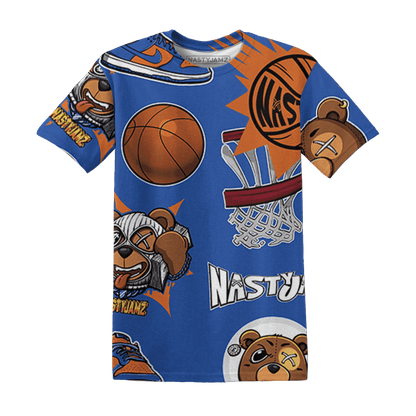 Dunk Low Knicks T Shirt Match BER Icon Wallpapers 3D All-Over Print - NastyJamz