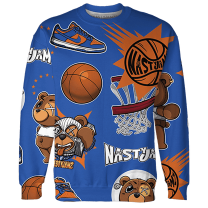 Dunk Low Knicks Sweatshirt Match BER Icon Wallpapers 3D All-Over Print - NastyJamz