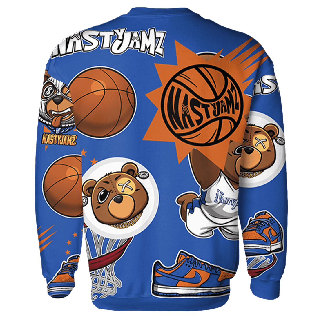 Dunk Low Knicks Sweatshirt Match BER Icon Wallpapers 3D All-Over Print - NastyJamz