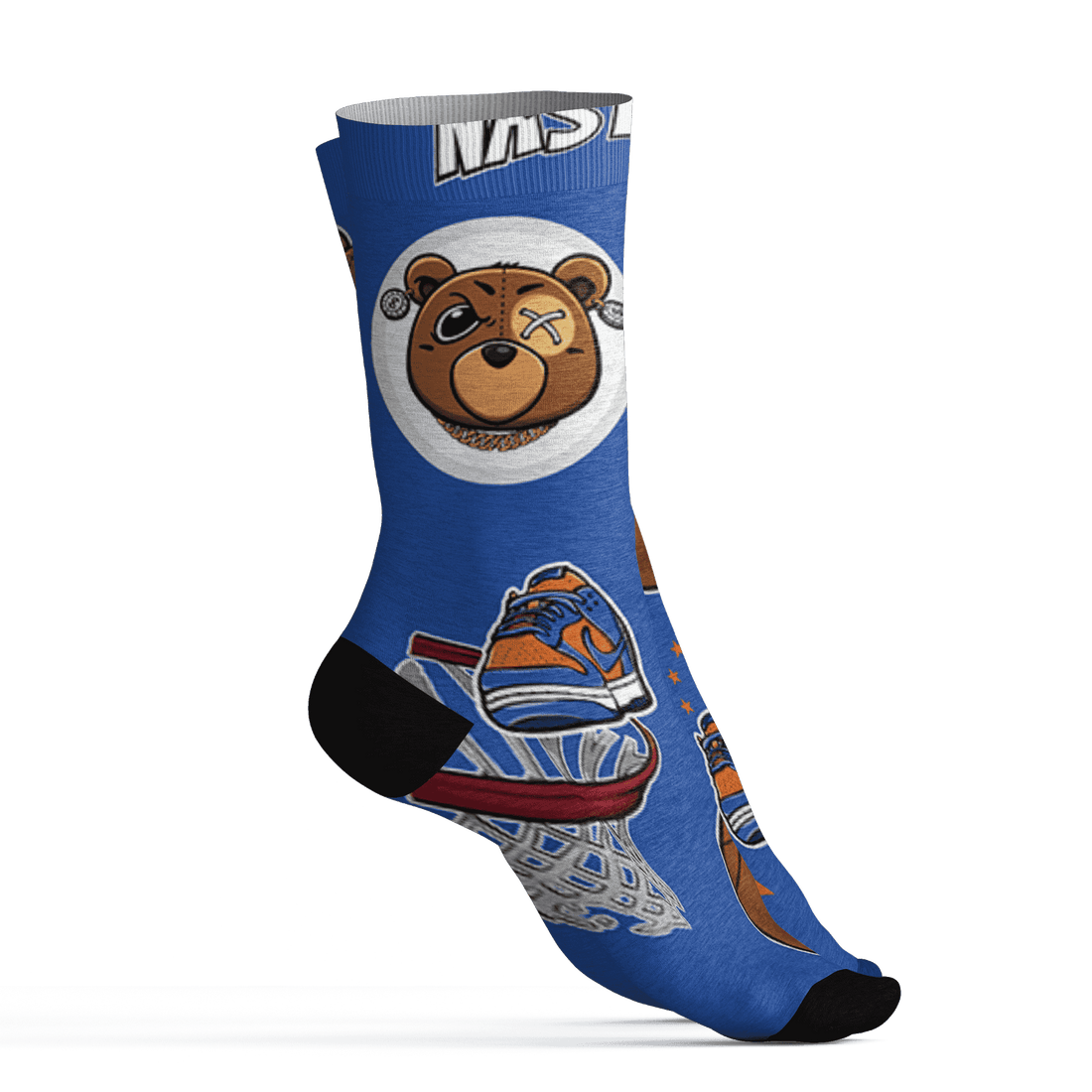 Dunk Low Knicks Socks Match BER Icon Wallpapers 3D All-Over Print - NastyJamz