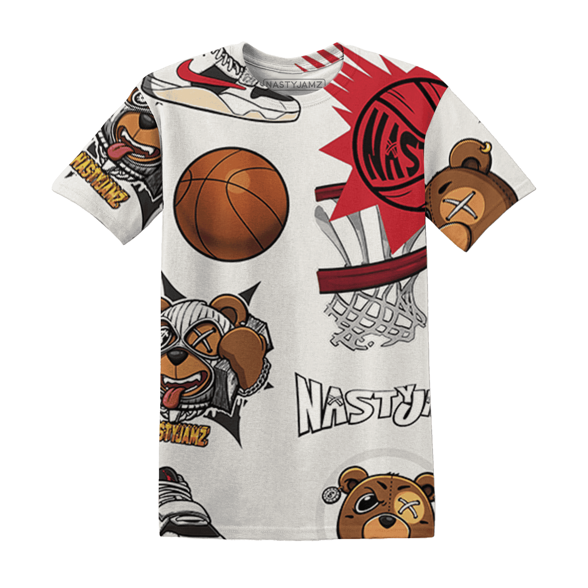 JD Jumman Jack Red T Shirt Match BER Icon Wallpapers 3D All-Over Print - NastyJamz