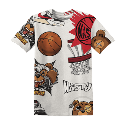 JD Jumman Jack Red T Shirt Match BER Icon Wallpapers 3D All-Over Print - NastyJamz