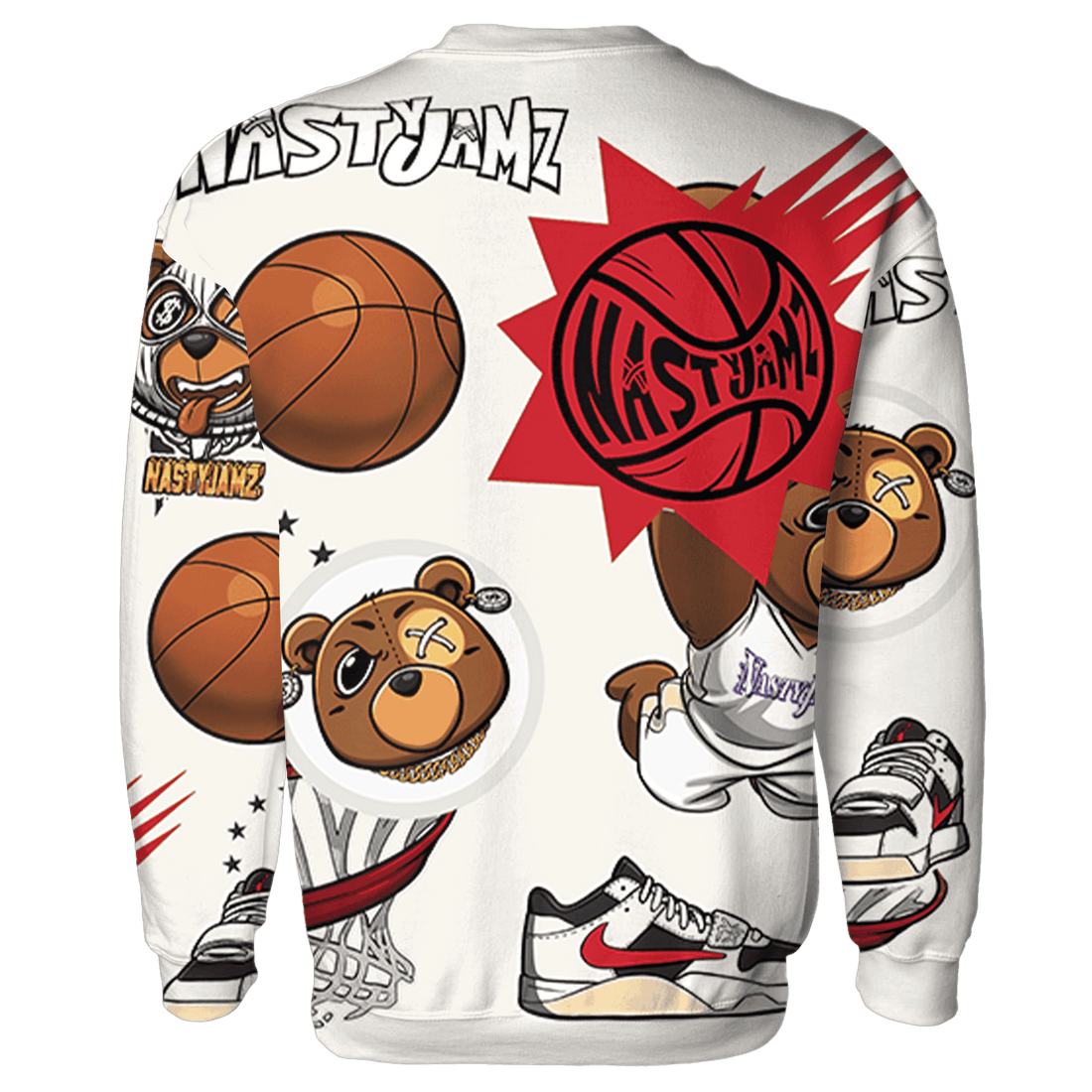 JD Jumman Jack Red Sweatshirt Match BER Icon Wallpapers 3D All-Over Print - NastyJamz