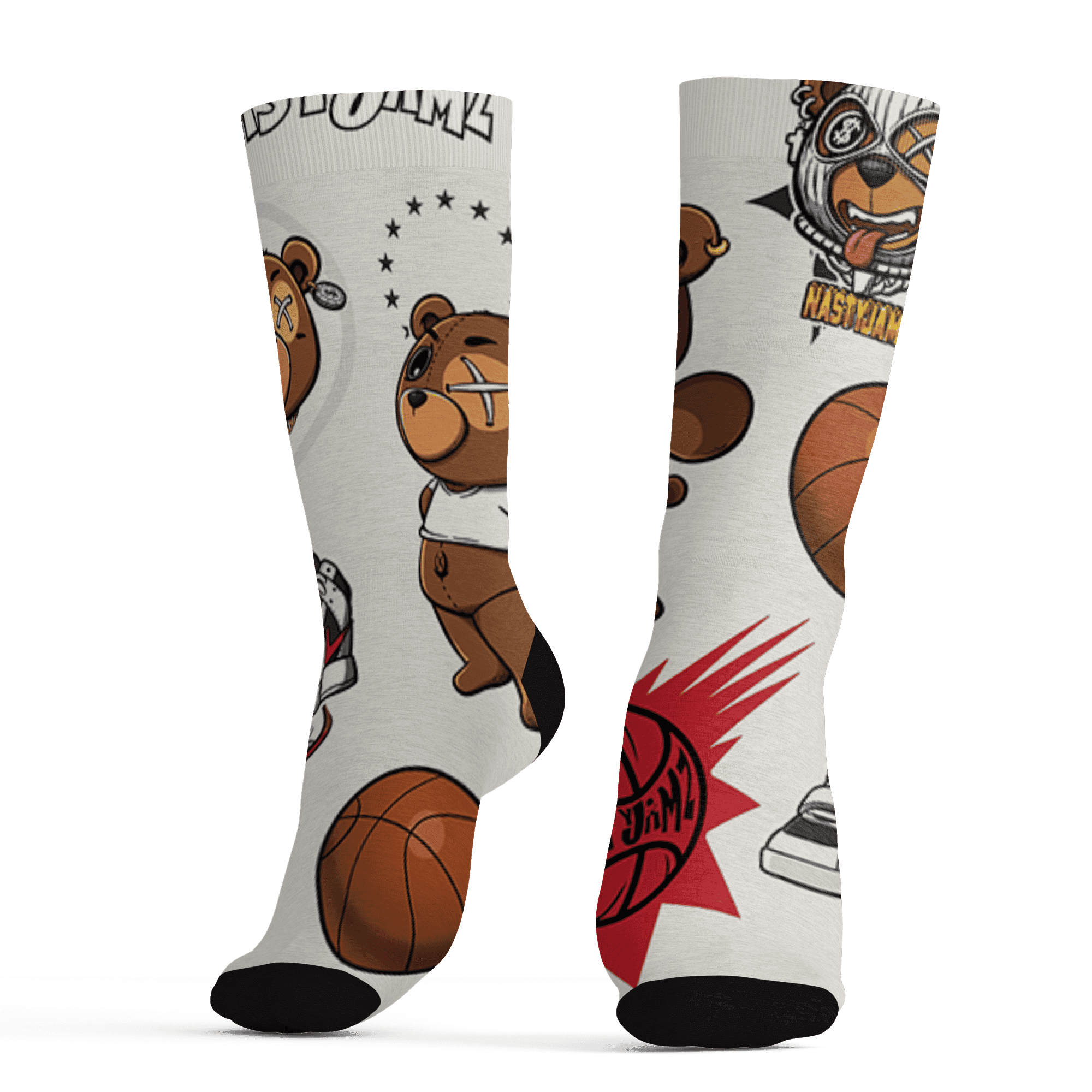 JD Jumman Jack Red Socks Match BER Icon Wallpapers 3D All-Over Print - NastyJamz