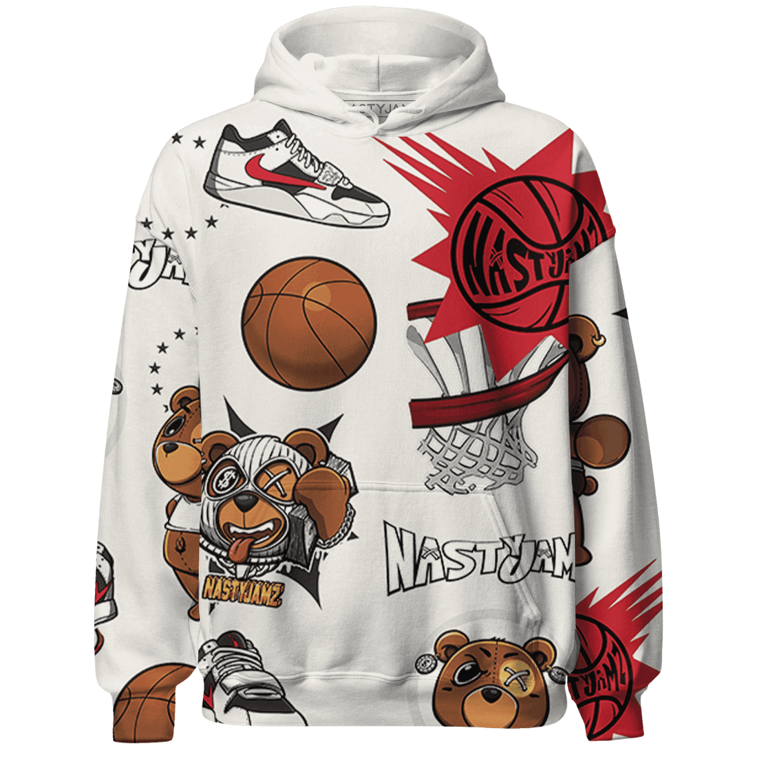 JD Jumman Jack Red Hoodie Match BER Icon Wallpapers 3D All-Over Print - NastyJamz