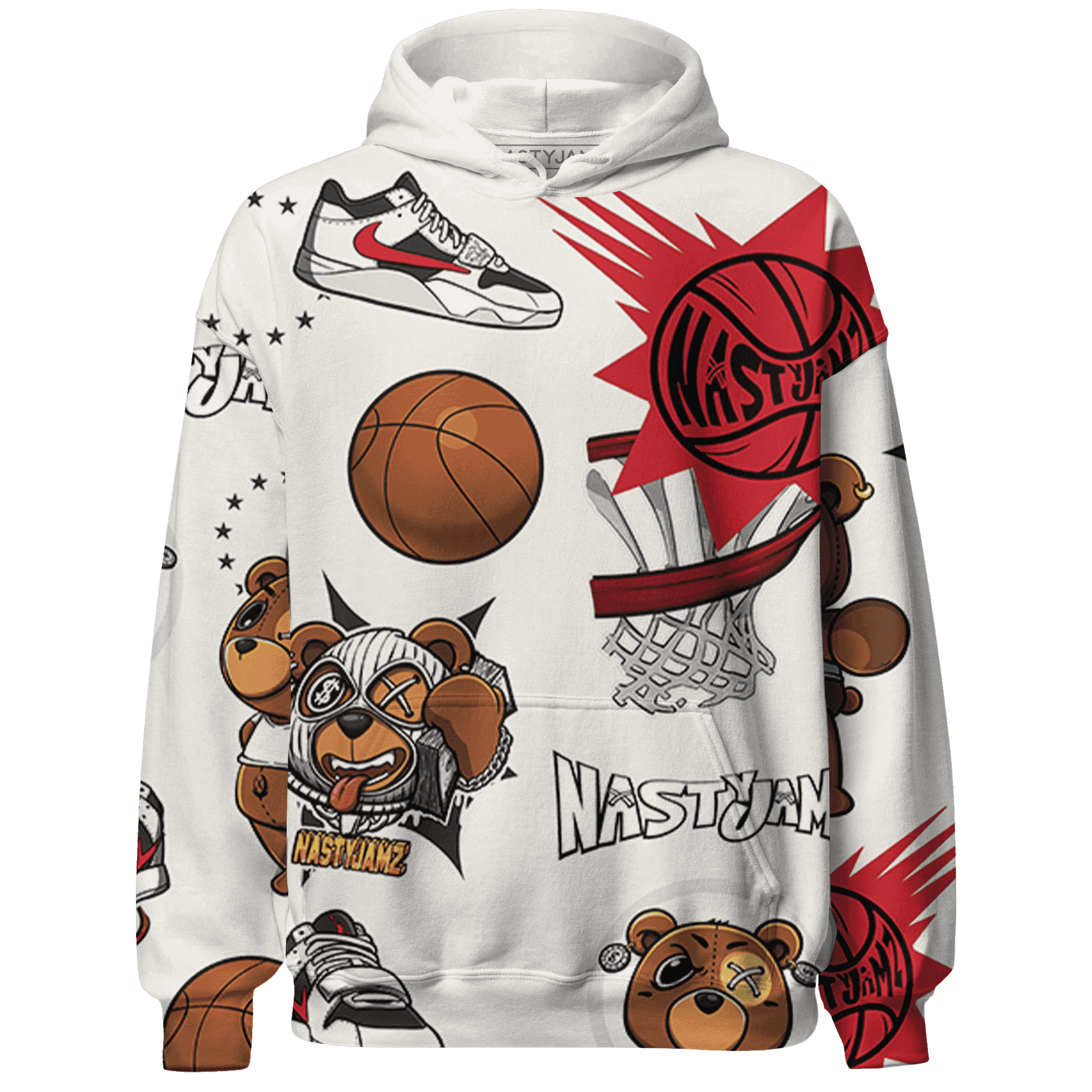 JD Jumman Jack Red Hoodie Match BER Icon Wallpapers 3D All-Over Print - NastyJamz