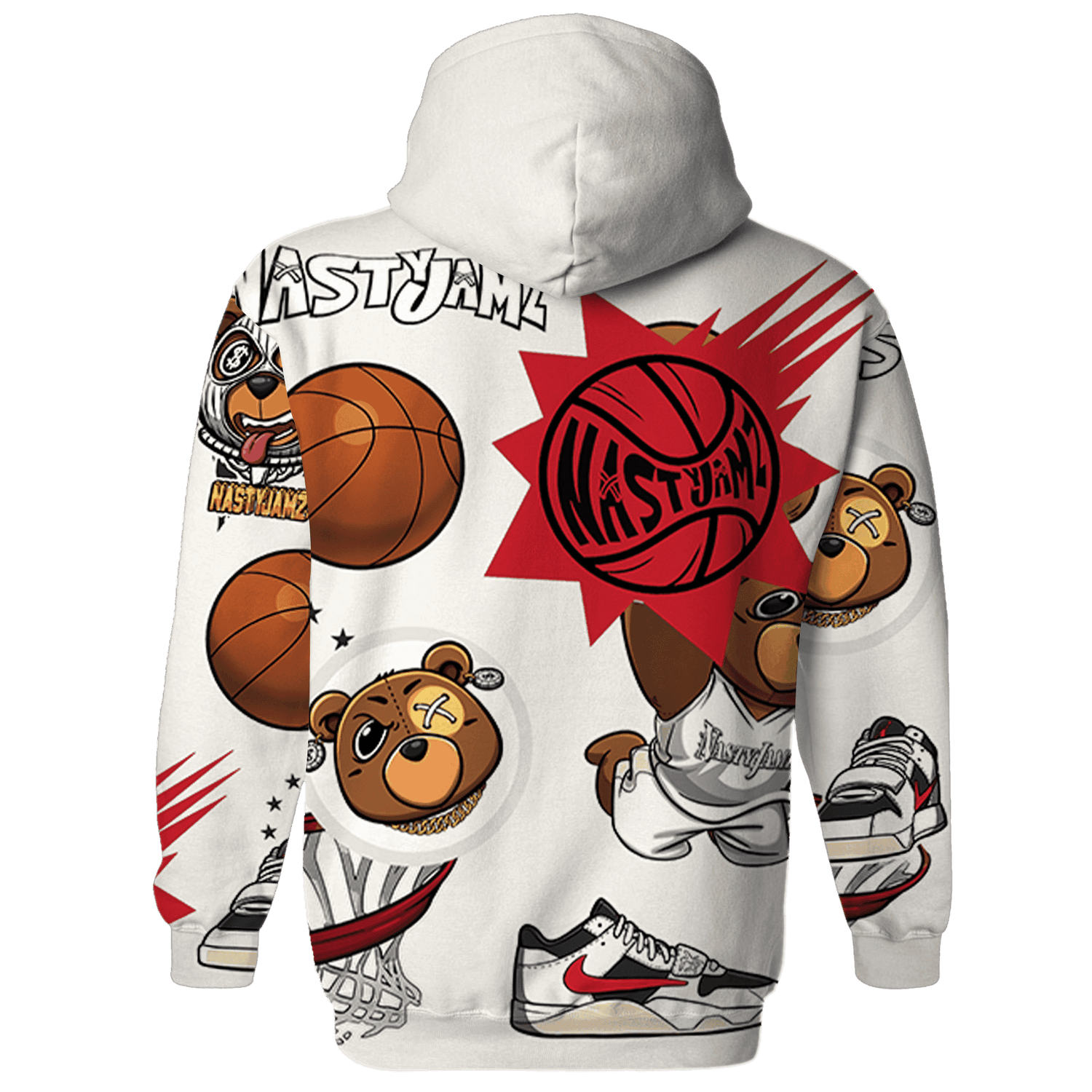 JD Jumman Jack Red Hoodie Match BER Icon Wallpapers 3D All-Over Print - NastyJamz