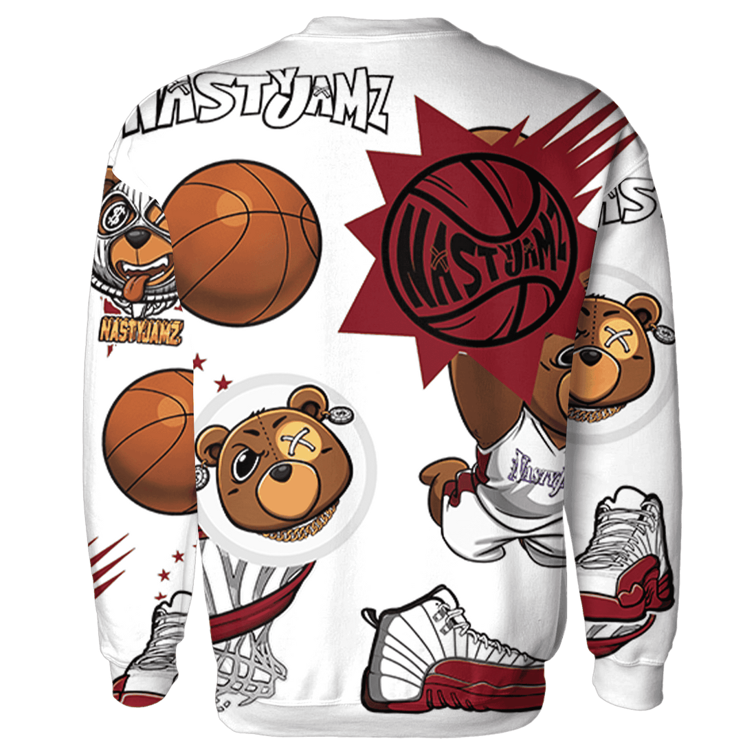 Cherry 12s Sweatshirt Match BER Icon Wallpapers 3D All-Over Print - NastyJamz