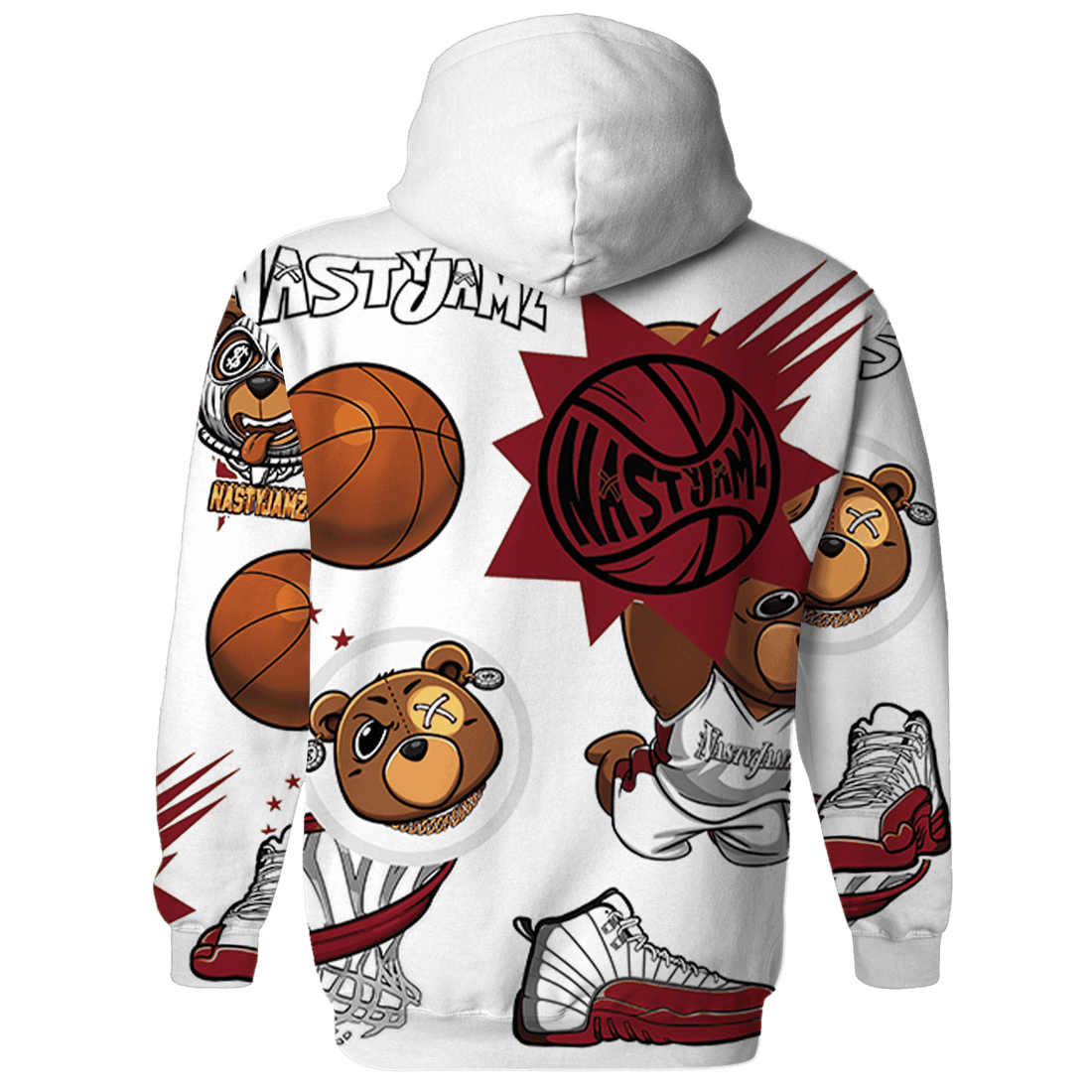 Cherry 12s Hoodie Match BER Icon Wallpapers 3D All-Over Print - NastyJamz
