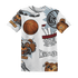 Blue Grey 13s T Shirt Match BER Icon Wallpapers 3D All-Over Print - NastyJamz