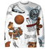 Blue Grey 13s Sweatshirt Match BER Icon Wallpapers 3D All-Over Print - NastyJamz