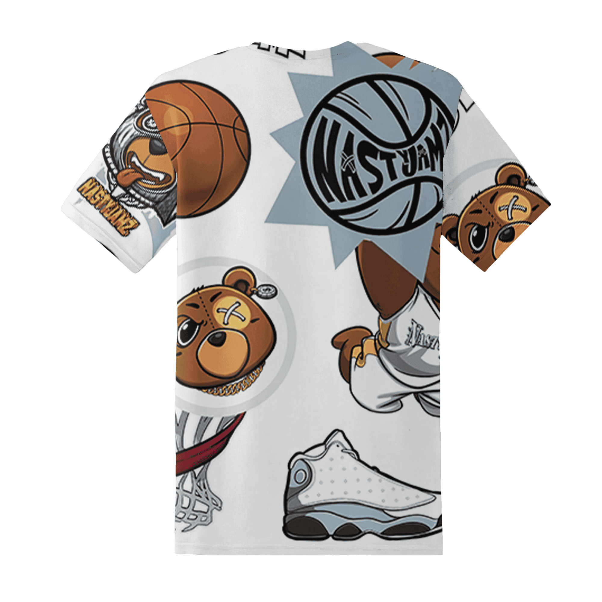 Blue Grey 13s T Shirt Match BER Icon Wallpapers 3D All-Over Print - NastyJamz