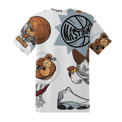 Blue Grey 13s T Shirt Match BER Icon Wallpapers 3D All-Over Print - NastyJamz