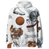 Blue Grey 13s Hoodie Match BER Icon Wallpapers 3D All-Over Print - NastyJamz
