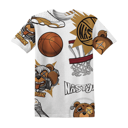 Wheat 13s T Shirt Match BER Icon Wallpapers 3D All-Over Print - NastyJamz