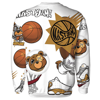 Wheat 13s Sweatshirt Match BER Icon Wallpapers 3D All-Over Print - NastyJamz