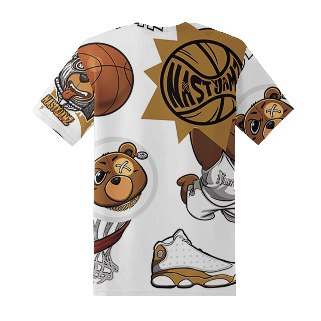 Wheat 13s T Shirt Match BER Icon Wallpapers 3D All-Over Print - NastyJamz