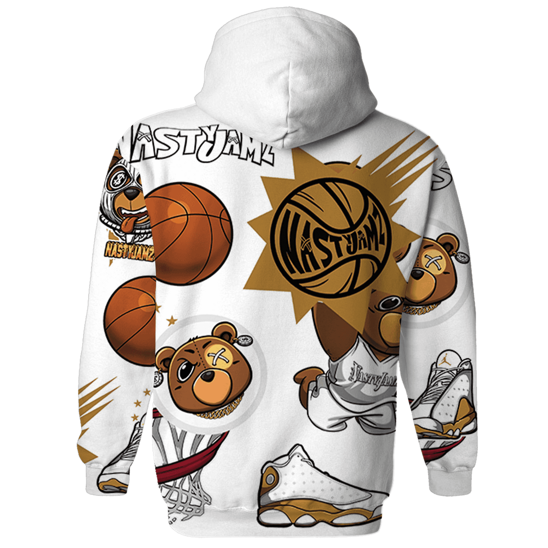 Wheat 13s Hoodie Match BER Icon Wallpapers 3D All-Over Print - NastyJamz