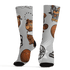 Retro High OG Black White 1s Socks Match BER Icon Wallpapers 3D All-Over Print - NastyJamz