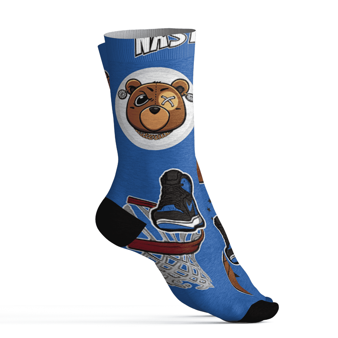 Royal Reimagined 1s Socks Match BER Icon Wallpapers 3D All-Over Print - NastyJamz