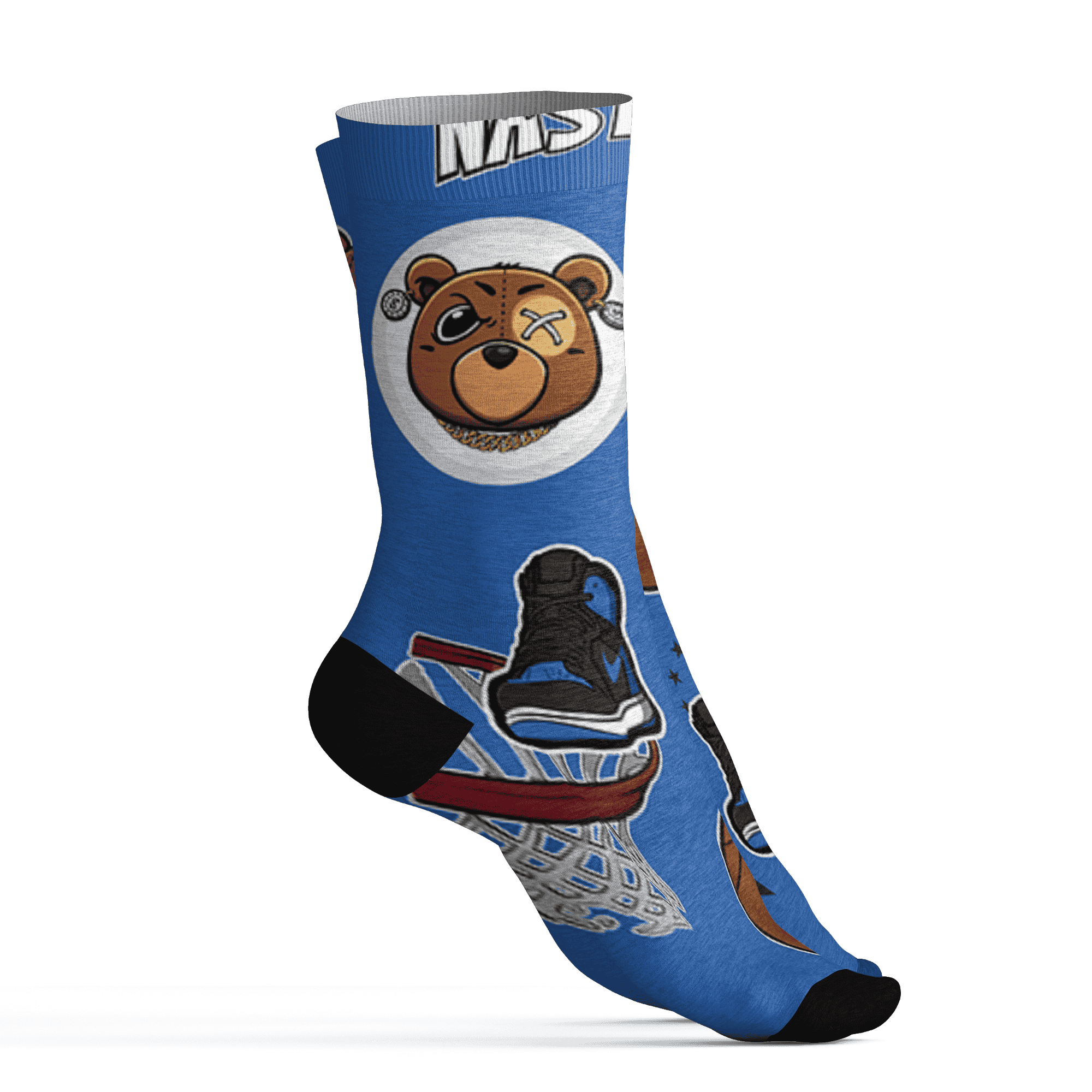 Royal Reimagined 1s Socks Match BER Icon Wallpapers 3D All-Over Print - NastyJamz