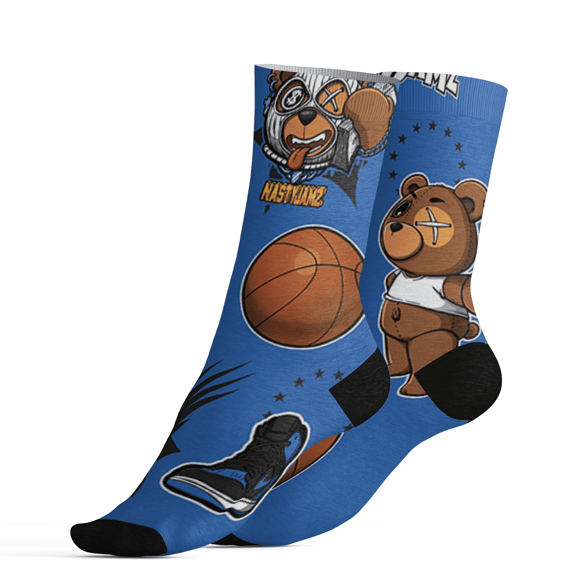 Royal Reimagined 1s Socks Match BER Icon Wallpapers 3D All-Over Print - NastyJamz