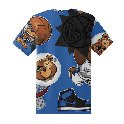 Royal Reimagined 1s T Shirt Match BER Icon Wallpapers 3D All-Over Print - NastyJamz