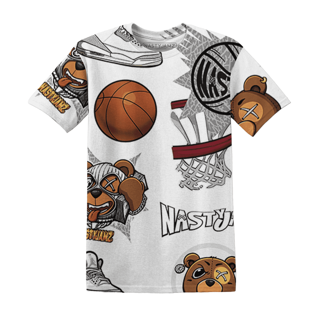 Craft Ivory 3s T Shirt Match BER Icon Wallpapers 3D All-Over Print - NastyJamz